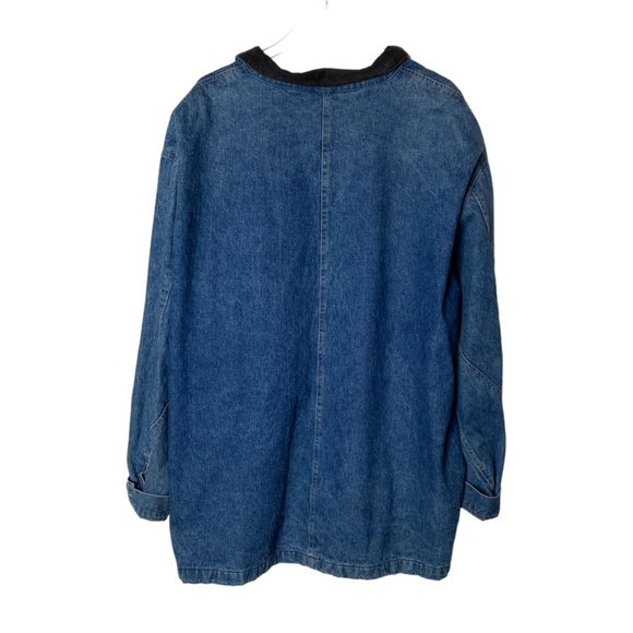 Gap Vintage denim jacket flannel lined barn field coat size XL - Picture 2 of 11